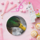 Male Mallard Portrait Papieren Bordje (Feest)