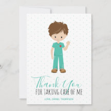 Male Nurse Blue Typography Polka Dot