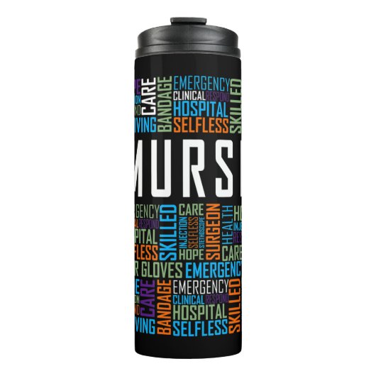Male Nurse Man Nurse Murse International Nurse Day Thermosbeker (Voorkant)