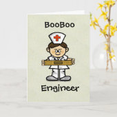 Male Nurse Wenskaart aanpassen! Kaart (Gele Bloem)