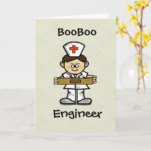 Male Nurse Wenskaart aanpassen! Kaart (Gele Bloem)