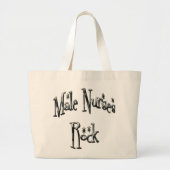 Male Nurses Rock Grote Tote Bag (Voorkant)