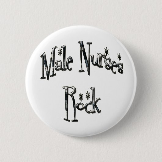 Male Nurses Rock Ronde Button 5,7 Cm (Voorkant)