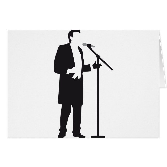 male opera singer (Voorkant Horizontaal)