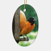 Male Oriole Keramisch Ornament (Links)