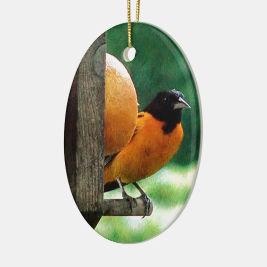 Male Oriole Keramisch Ornament (Links)