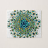 Male Peacock Colorful Mandala Legpuzzel (Horizontaal)