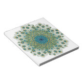 Male Peacock Colorful Mandala Notitieblok (Schuin)