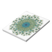 Male Peacock Colorful Mandala Notitieblok (Linkerzijde)