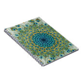 Male Peacock Colorful Mandala Notitieboek (Rechterzijde)