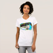 Male Peacock Sunbathing T-shirt (Voorkant volledig)