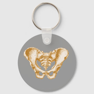 Male Pelvis Sepia Sleutelhanger