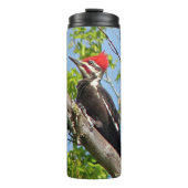 Male Pileated Woodpecker Thermosbeker (Voorkant)