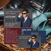 Male Pose, Men's Clothing Store Advertising Flyer