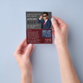 Male Pose, Men's Clothing Store Advertising Flyer (Hand)