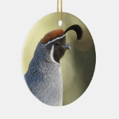 Male Quail Portret Keramisch Ornament (Rechts)