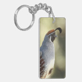 Male Quail Sleutelhanger (Voorkant Links)