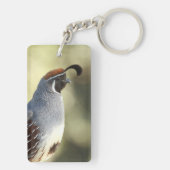 Male Quail Sleutelhanger (achterkant)