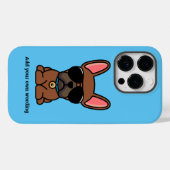 Male Red Fawn French Bulldog Hoesje-Mate iPhone Ca Case-Mate iPhone Case (Achterkant (horizontaal))