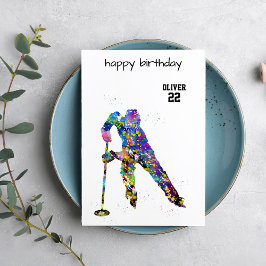 Male Ringette Player Kaart