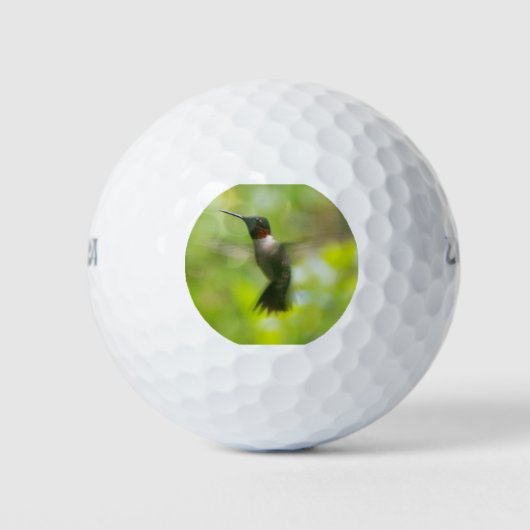 Male Ruby Throat Hummingbird Golfballen (Voorkant)
