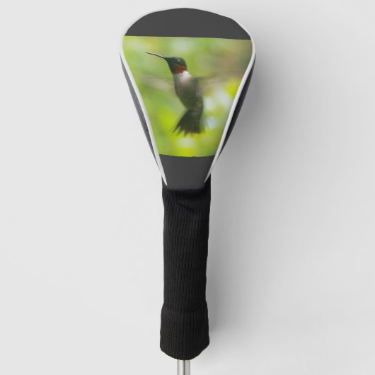 Male Ruby Throat Hummingbird Golfheadcover (Voorkant)