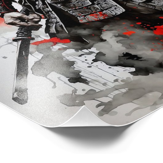 Male Samurai A Foto Afdruk (Hoek)