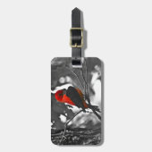 Male Scarlet Tanager Bagagelabel (Voorkant verticaal)