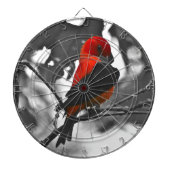 Male Scarlet Tanager Dartbord (Voorkant)