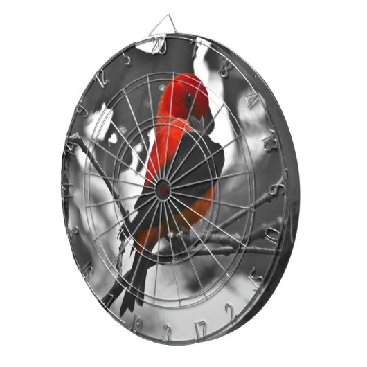 Male Scarlet Tanager Dartbord (Voorkant Rechts)