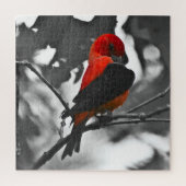 Male Scarlet Tanager Legpuzzel (Verticaal)