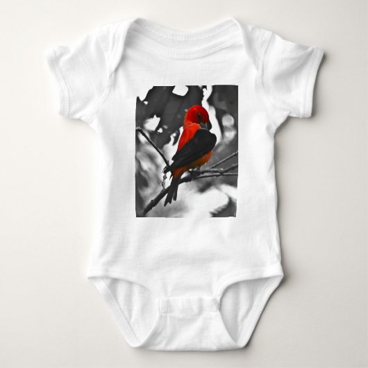Male Scarlet Tanager Romper (Voorkant)