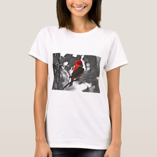 Male Scarlet Tanager T-shirt (Voorkant)