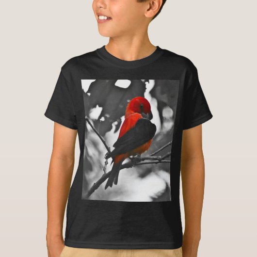 Male Scarlet Tanager T-shirt (Voorkant)
