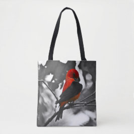 Male Scarlet Tanager Tote Bag