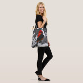 Male Scarlet Tanager Tote Bag (Op model)
