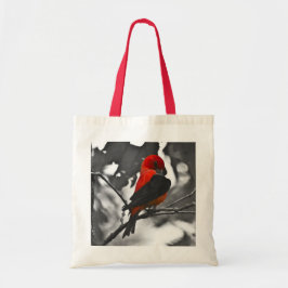 Male Scarlet Tanager Tote Bag
