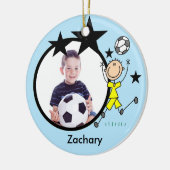 Male Soccer Star Keepomwille Ornament (Links)