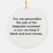 Male Soccer Star Keepomwille Ornament (Achterkant)