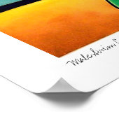 Male Swim Pet Green Trunks Poster (Hoek)