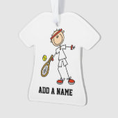 Male Tennis Player Ornament (voorkant)