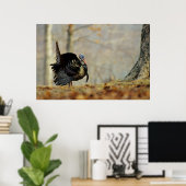 Male turkey strutting, Illinois Poster (Thuiskantoor)