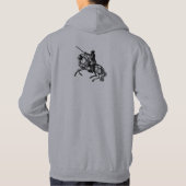 Male Warrior voor Christus Hoodie (Achterkant)