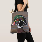 Male Wood Duck dicht Tote Bag (Dichtbij)