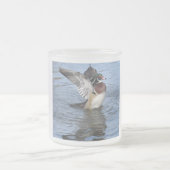 Male Wood Duck Matglas Koffiemok (Center)