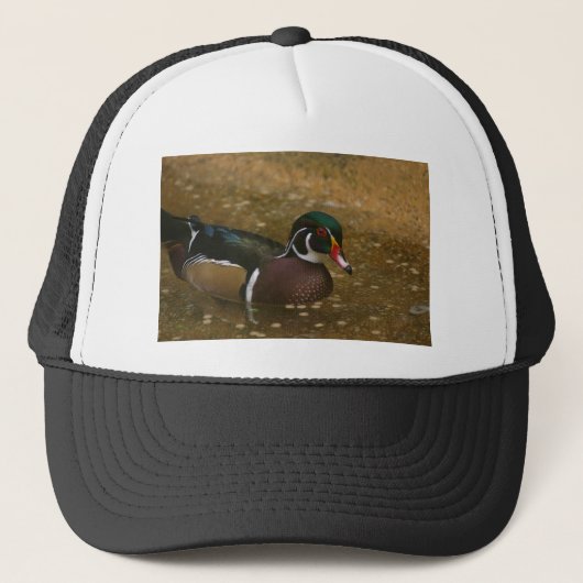 Male Wood Duck Trucker Pet (Voorkant)