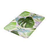 Maleah Monstera Tropical Hawaiian Waterverf-Green Badmat (Gekanteld)