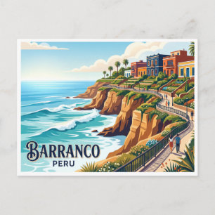 Malecón de Barranco Lima Peru Briefkaart