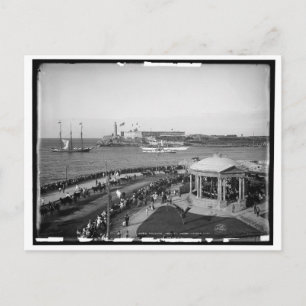 Malecon en El Morro, Havana, Cuba 1904 Vintage Briefkaart