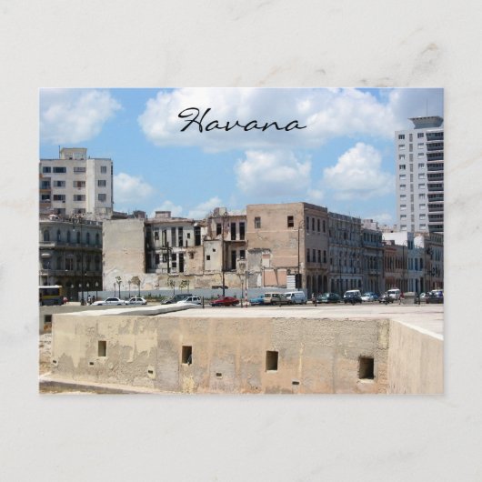 malecon habana uitzicht briefkaart (Voorkant)